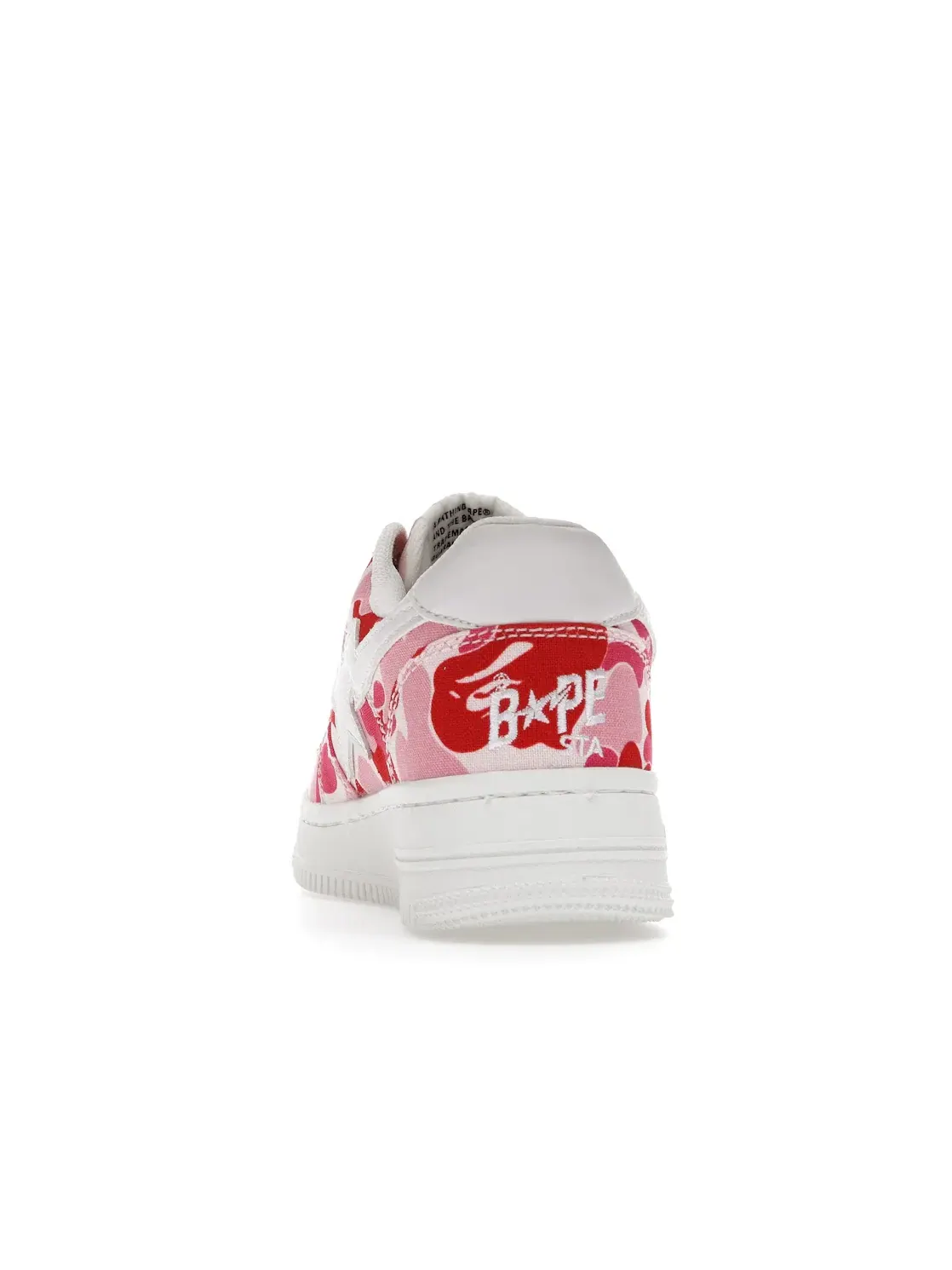 Мужские кроссовки с камуфляжным принтом A Bathing Ape BAPE Sta Low — изображение 4 из 4, розовый/белый