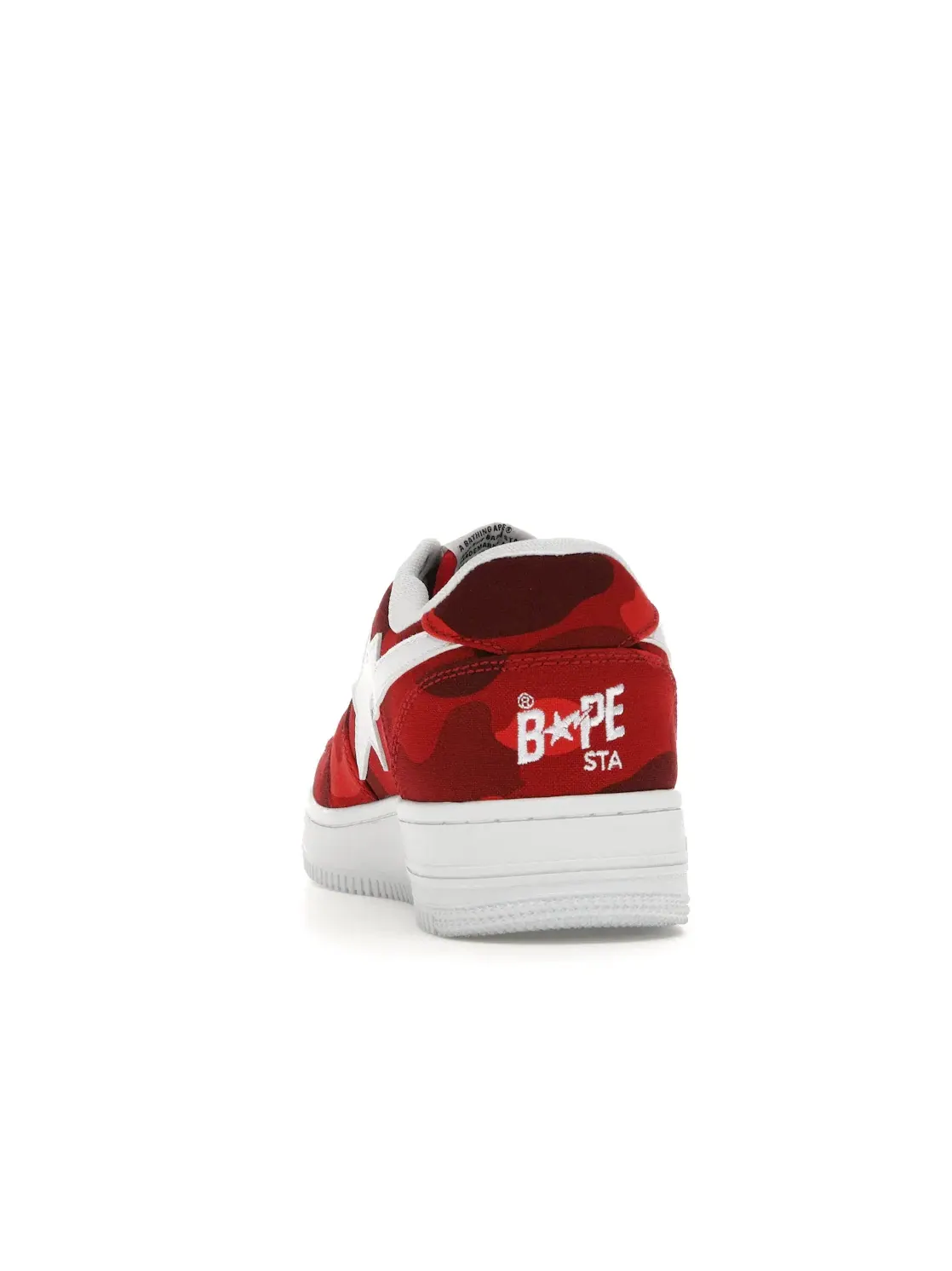 Кроссовки Lifestyle с камуфляжным принтом A Bathing Ape BAPE Sta Low — изображение 4 из 4, красный/белый