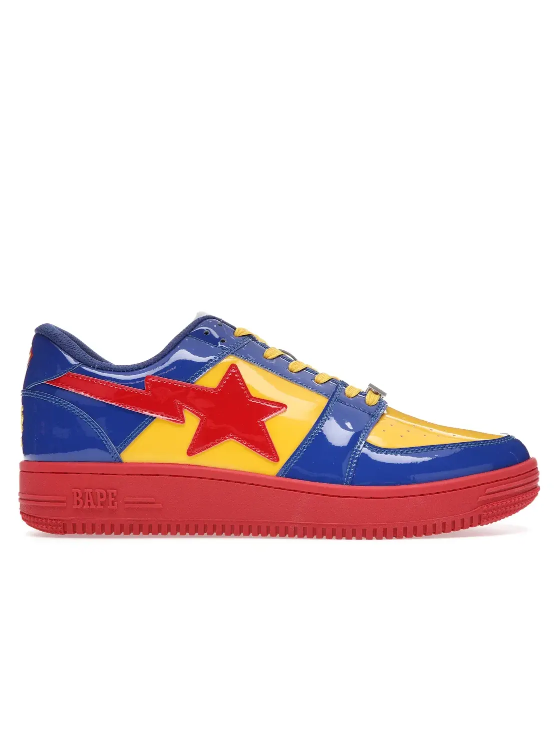 Мужские кроссовки Lifestyle A Bathing Ape BAPE Sta Low BAPE — изображение 1 из 4, синий/красный-желтый