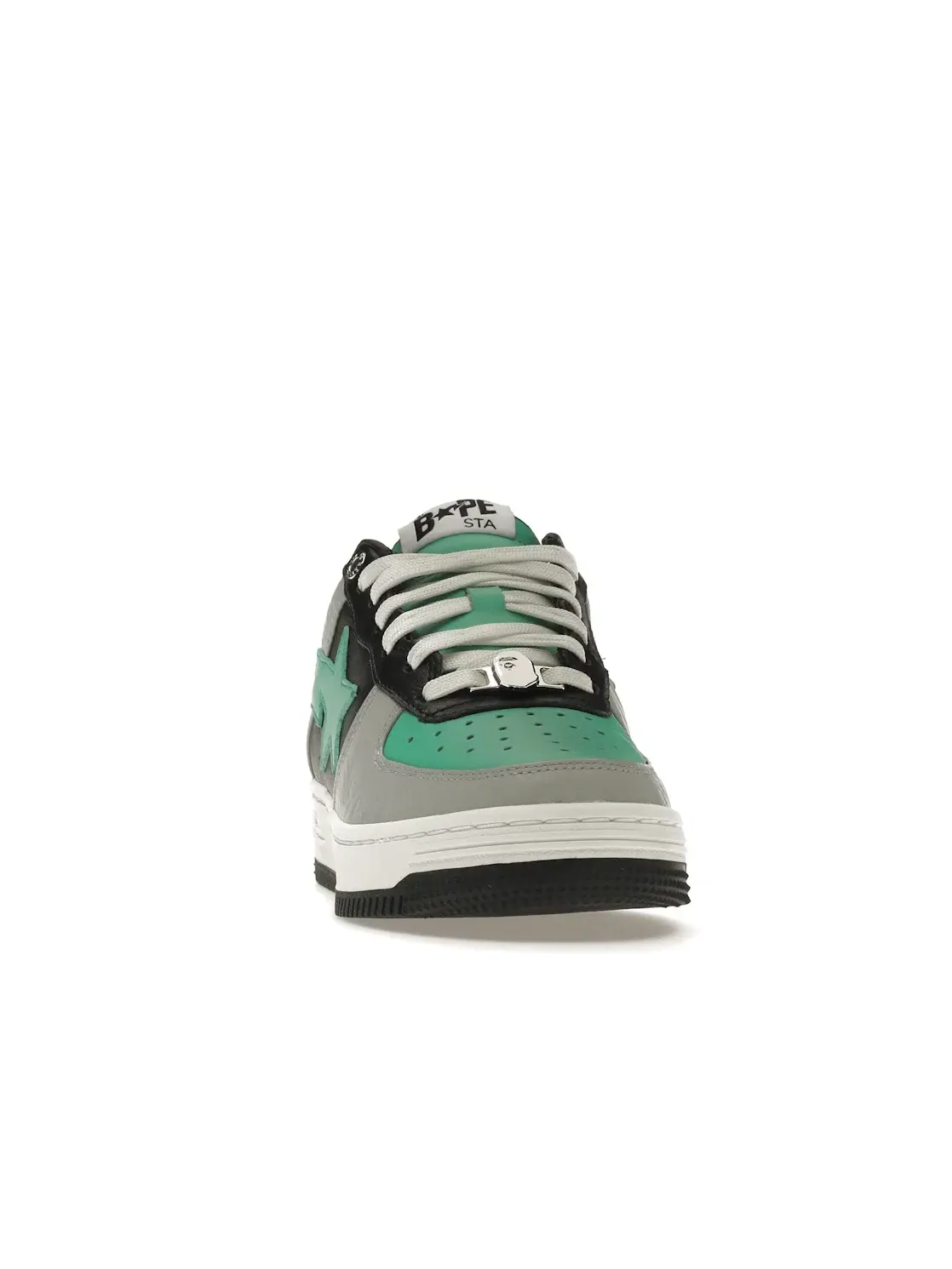 Унисекс кроссовки с контрастными вставками A Bathing Ape BAPE Sta Low BAPE — изображение 2 из 4, белый/серый/зеленый