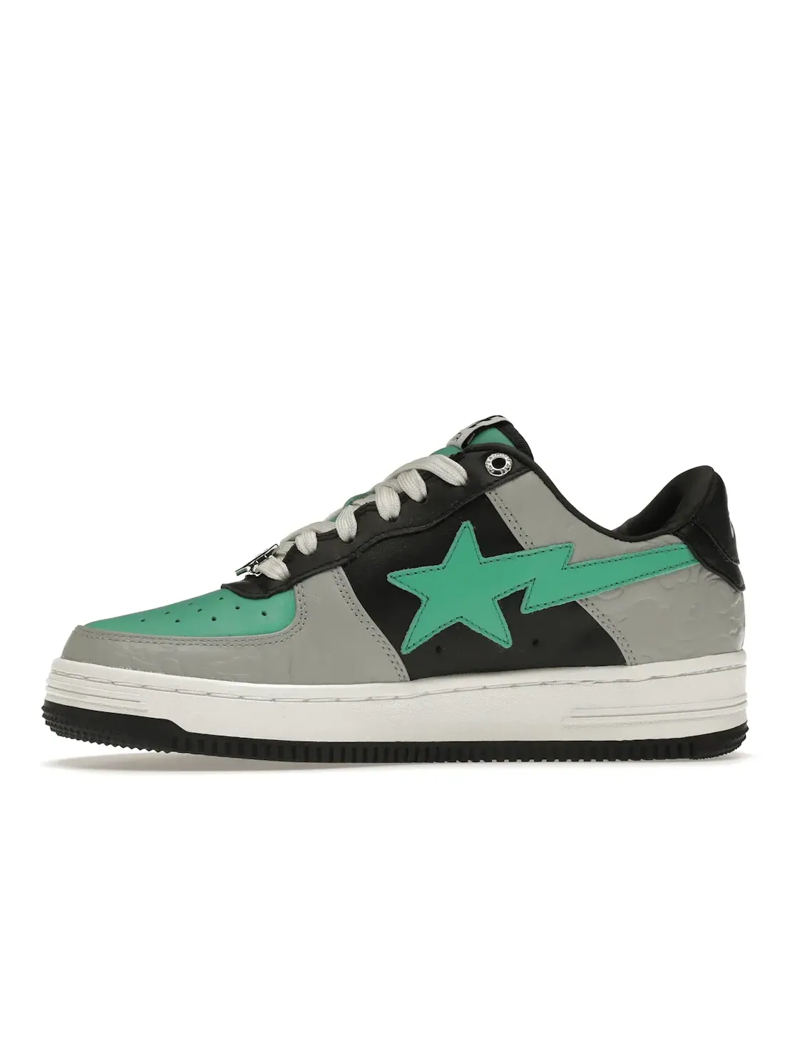 Унисекс кроссовки с контрастными вставками A Bathing Ape BAPE Sta Low BAPE — изображение 3 из 4, белый/серый/зеленый