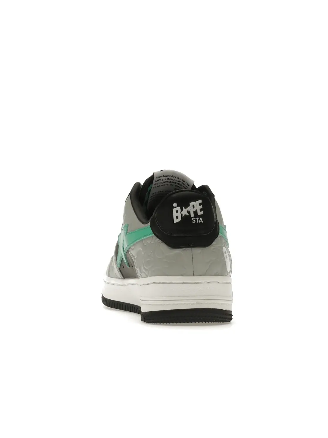Унисекс кроссовки с контрастными вставками A Bathing Ape BAPE Sta Low BAPE — изображение 4 из 4, белый/серый/зеленый