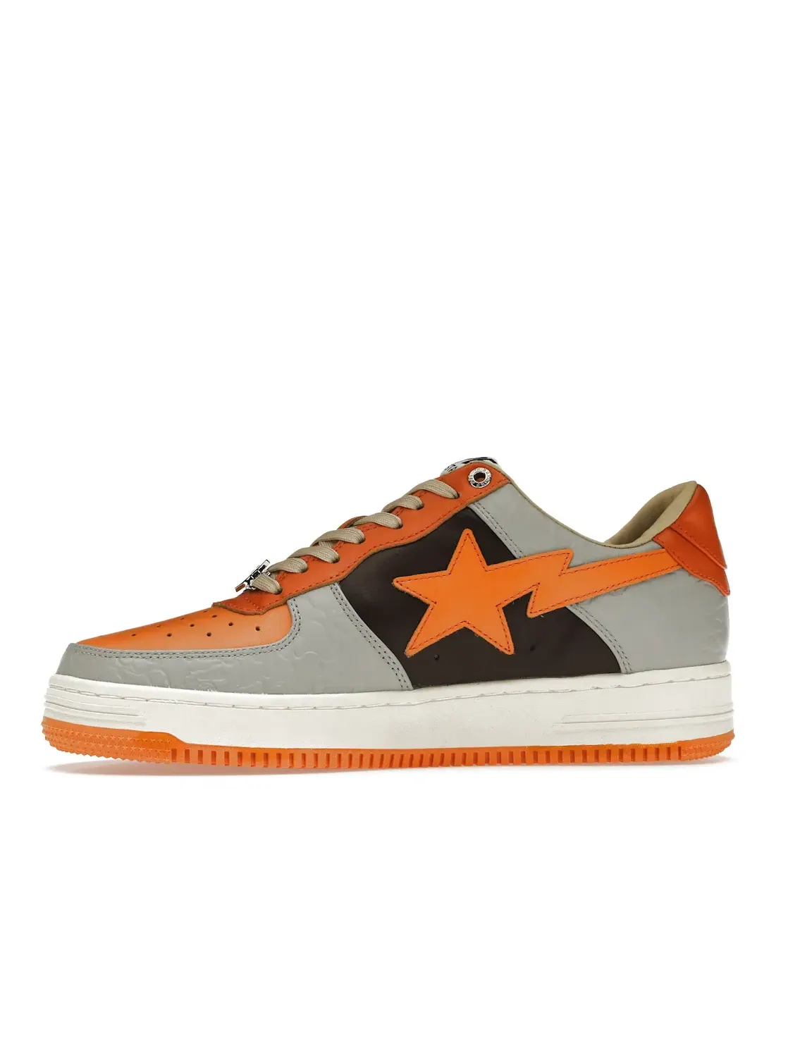 Кроссовки повседневные A Bathing Ape BAPE Sta Low BAPE — изображение 3 из 4, белый/серый/оранжевый