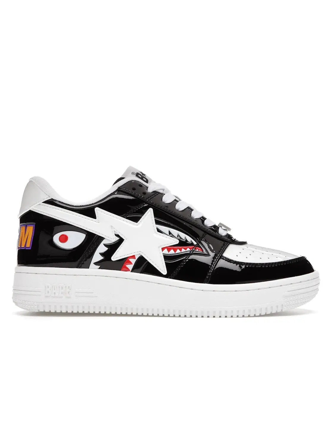 Мужские кроссовки Lifestyle с принтом A Bathing Ape BAPE Sta Low BAPE — изображение 1 из 4, черный/белый