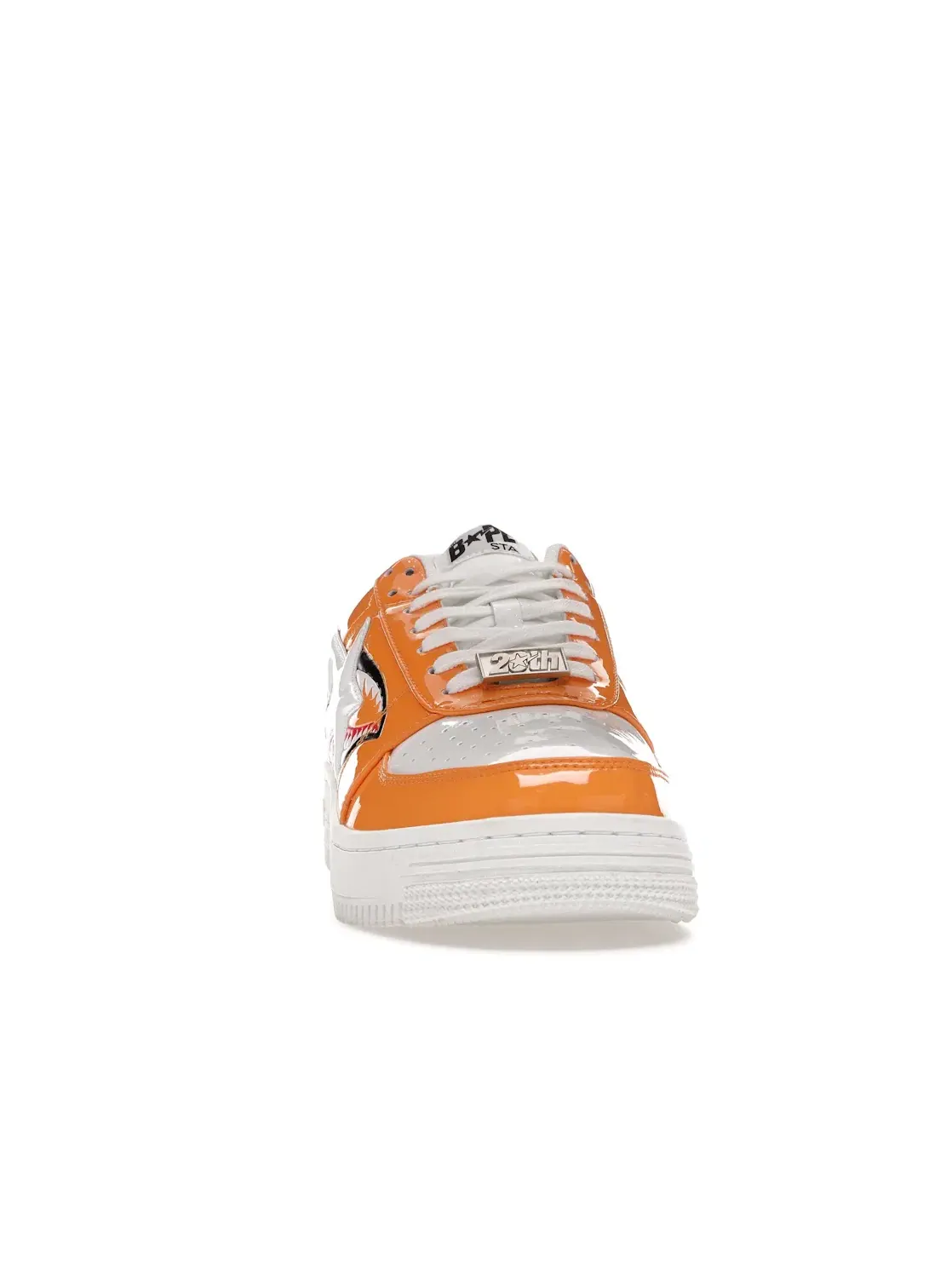 Мужские кроссовки с принтом акулы BAPE Bape Sta Low — изображение 2 из 4, оранжевый/белый
