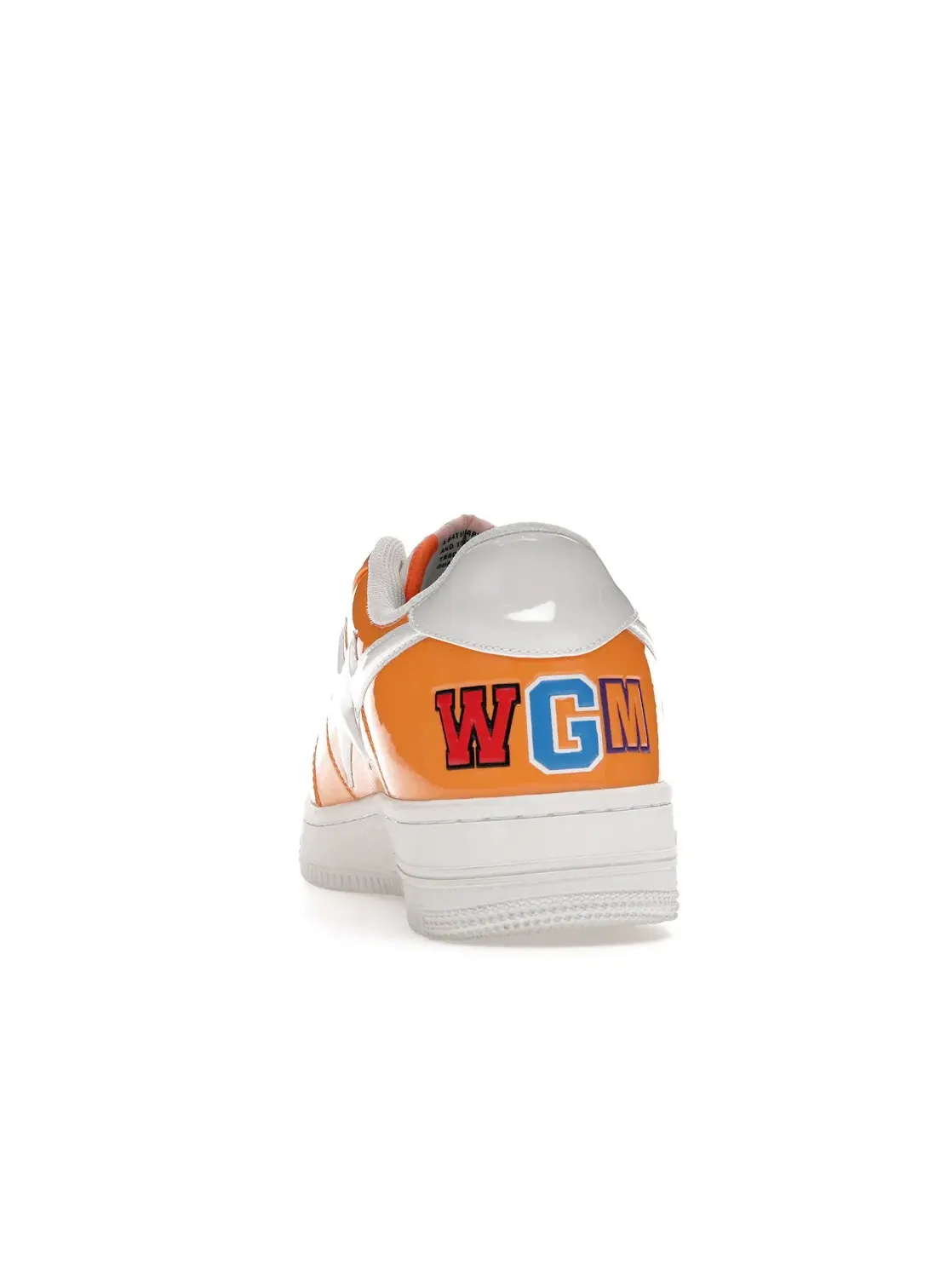 Мужские кроссовки с принтом акулы BAPE Bape Sta Low — изображение 4 из 4, оранжевый/белый