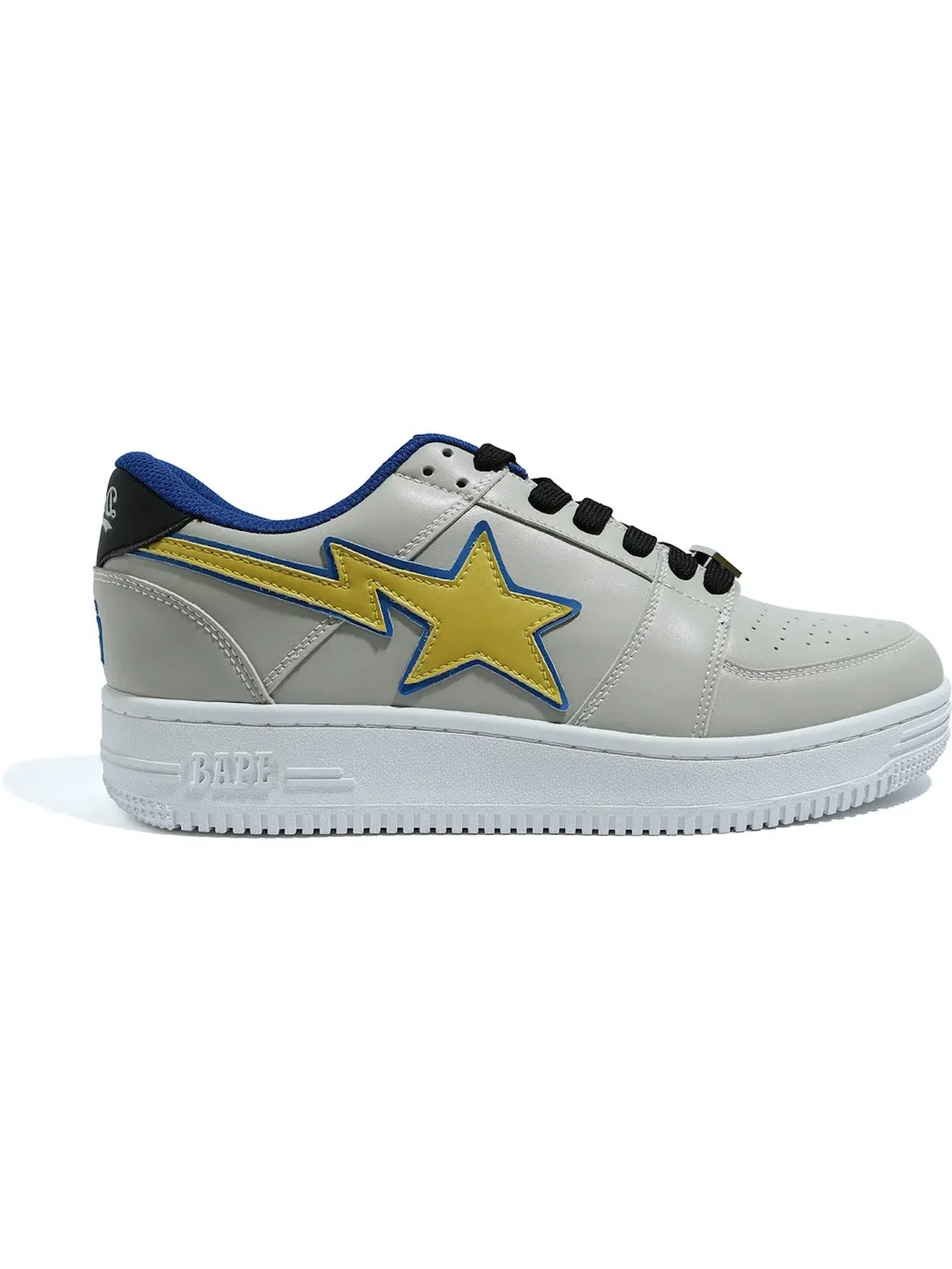 Мужские кроссовки Lifestyle BAPE A Bathing Ape BAPE Sta Low — изображение 1 из 1, серый/желтый-синий