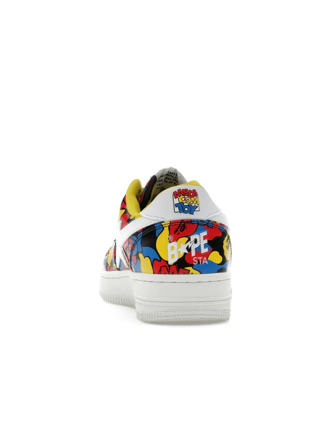 Мужские кеды Lifestyle с принтом A Bathing Ape BAPE Sta Low BAPE — изображение 4 из 4, мульти/белый-желтый