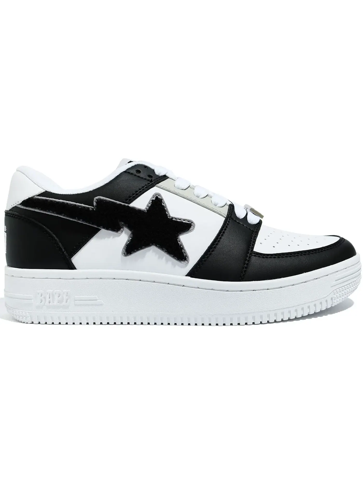 Мужские кроссовки Lifestyle с патчем A Bathing Ape BAPE Sta Low BAPE — изображение 1 из 1, черный/белый