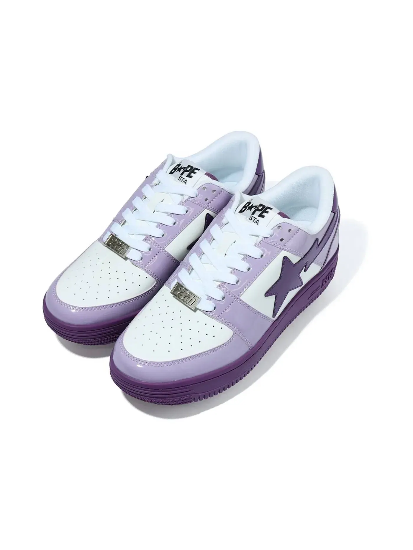 Мужские кроссовки Lifestyle A Bathing Ape BAPE Sta Low BAPE — изображение 1 из 1, белый фиолетовый