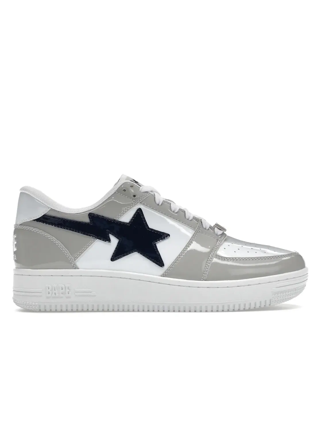 Мужские кроссовки Lifestyle A Bathing Ape BAPE Sta Low BAPE — изображение 1 из 4, белый/серый-темно-синий