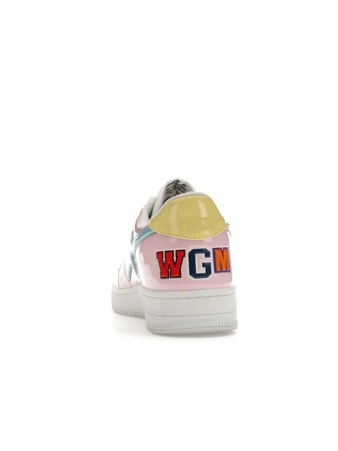 Мужские кроссовки с принтом BAPEsta M2 A Bathing Ape BAPE — изображение 4 из 4, розовый/синий/желтый