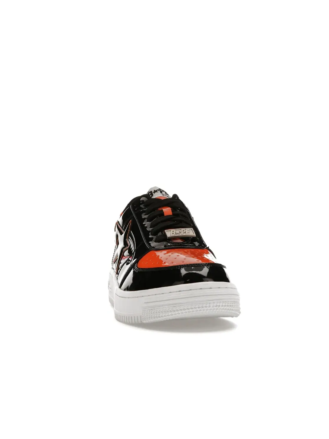 Мужские кроссовки Lifestyle с низким верхом A Bathing Ape BAPE Sta Low BAPE — изображение 2 из 4, черный/черный-оранжевый