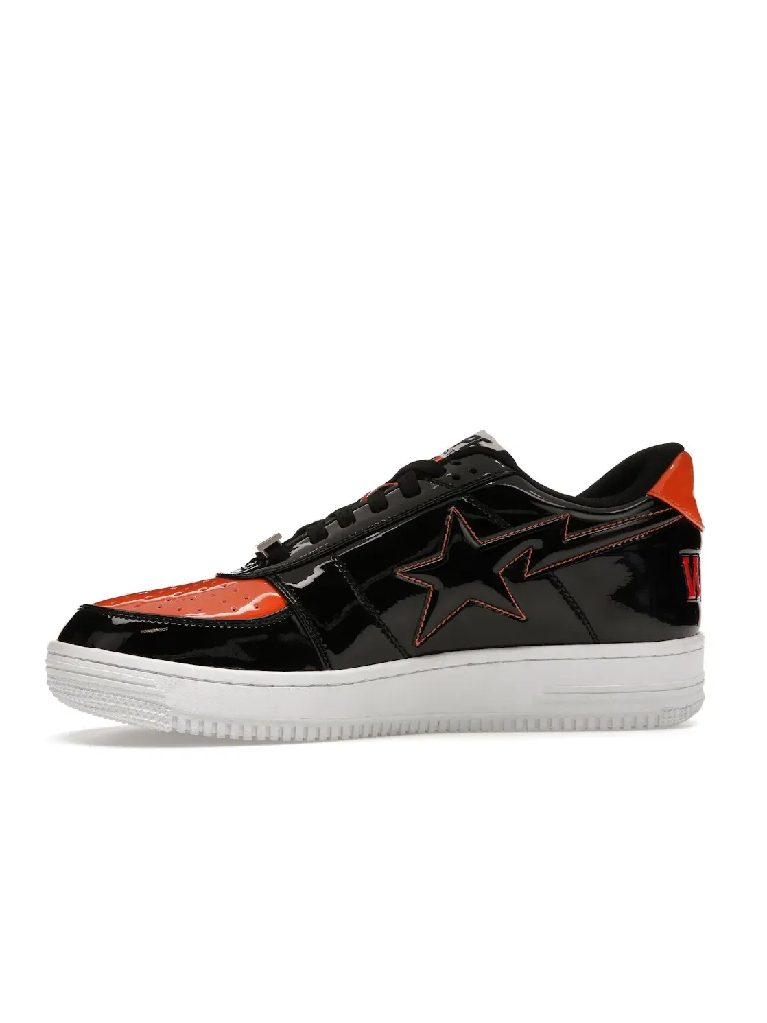 Мужские кроссовки Lifestyle с низким верхом A Bathing Ape BAPE Sta Low BAPE — изображение 3 из 4, черный/черный-оранжевый