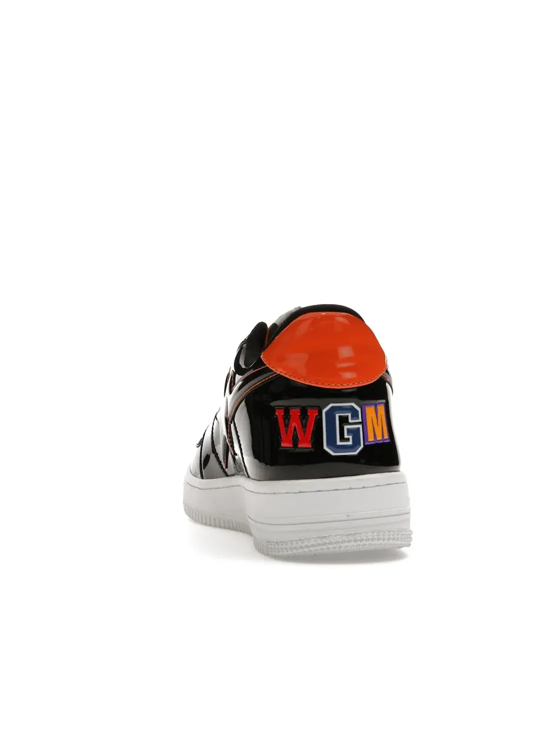 Мужские кроссовки Lifestyle с низким верхом A Bathing Ape BAPE Sta Low BAPE — изображение 4 из 4, черный/черный-оранжевый
