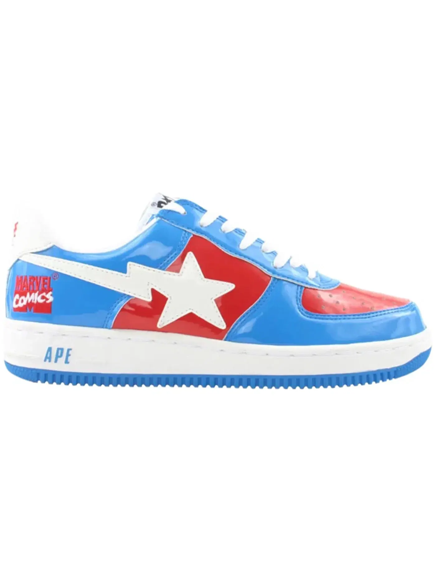 Мужские кроссовки Lifestyle BAPE A Bathing Ape BAPE Sta Low — изображение 1 из 1, синий/красный