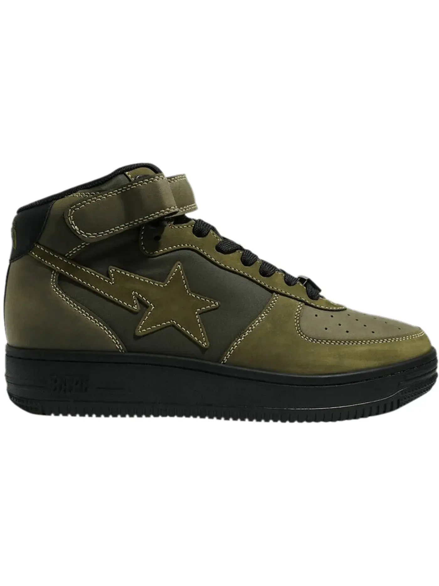 Мужские кроссовки Lifestyle A Bathing Ape BAPE Sta Mid BAPE, Olivedrab — изображение 1 из 1