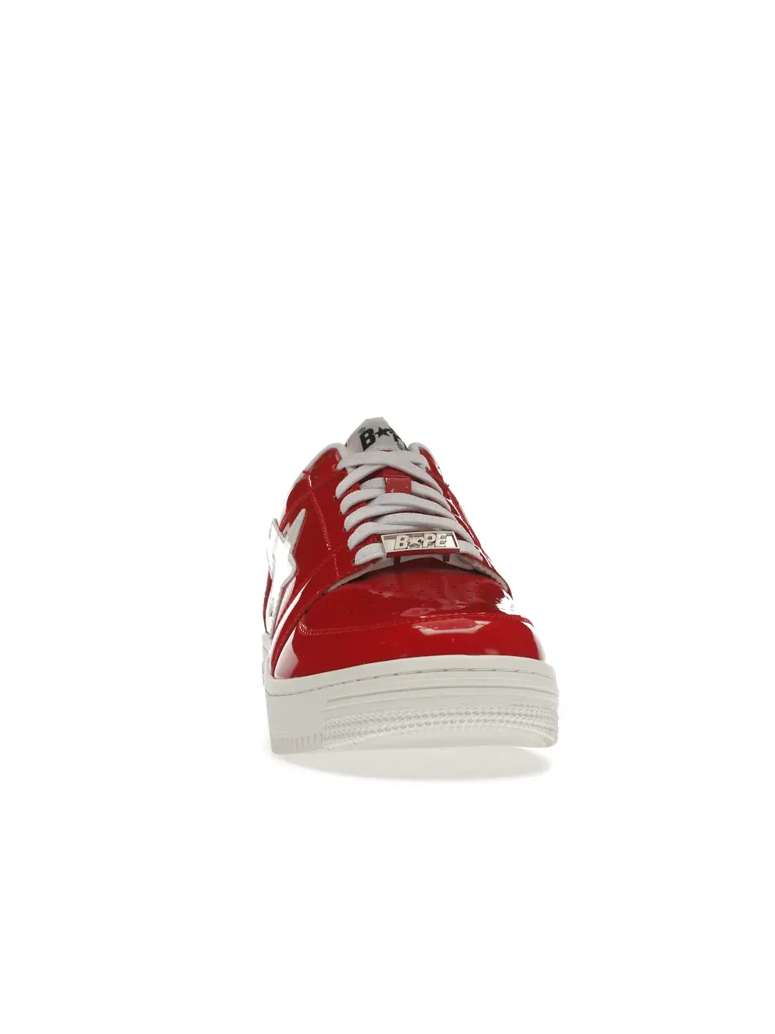 Кроссовки повседневные с глянцевым верхом A Bathing Ape BAPE Sta Low — изображение 2 из 4, красный/белый