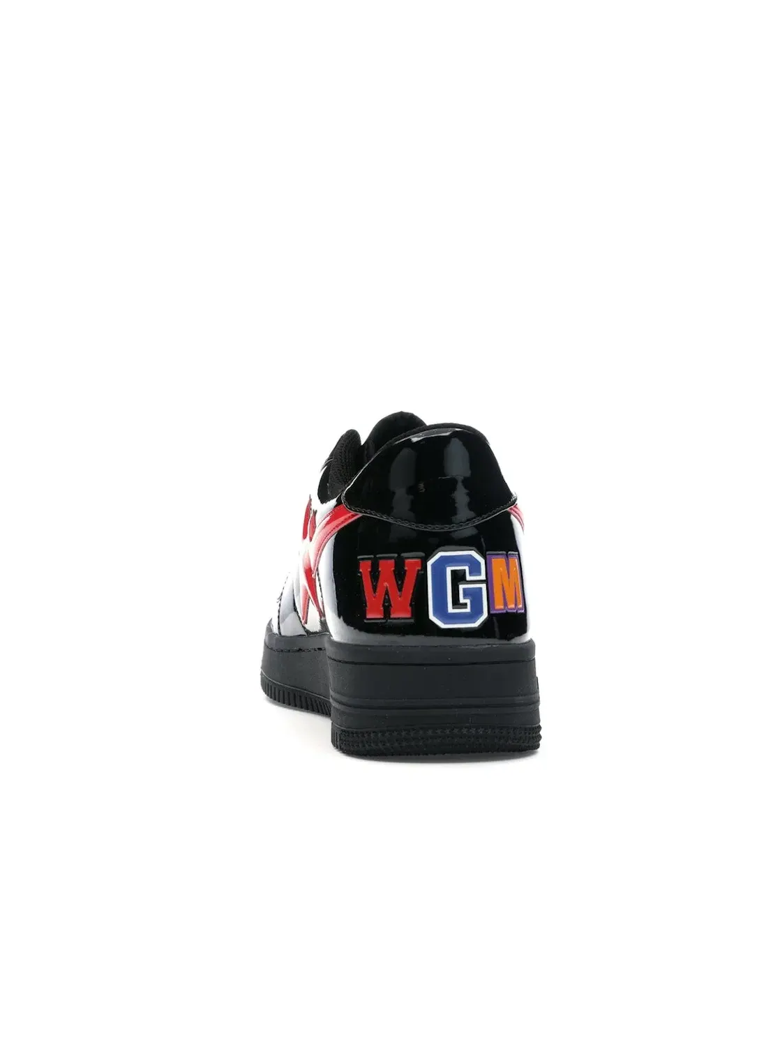 Кроссовки Lifestyle с принтом акулы BAPE A Bathing Ape BAPE Sta Low — изображение 4 из 4, черный/красный