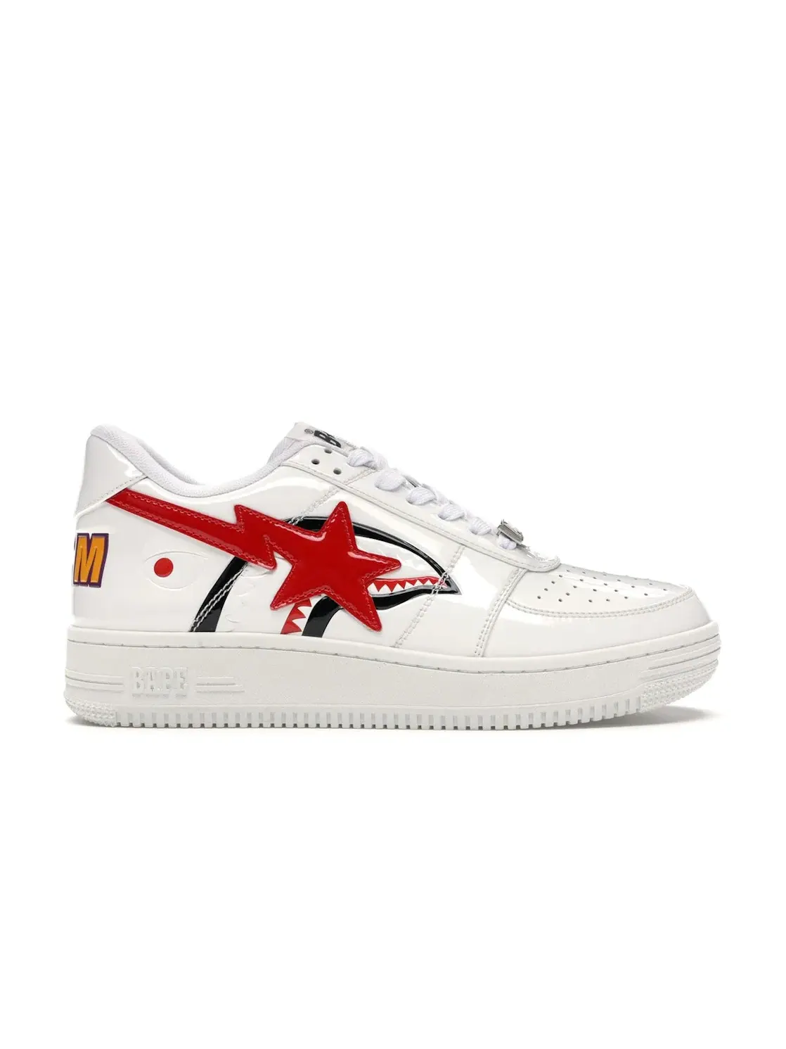 Мужские кроссовки Lifestyle BAPE A Bathing Ape BAPE Sta Low — изображение 1 из 4, белый/красный