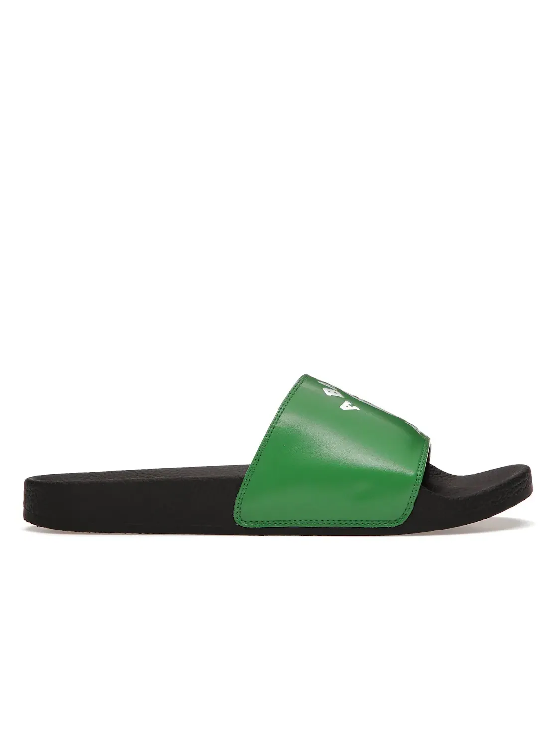 Мужские шлепанцы A Bathing Ape College Slide Sandals BAPE — изображение 1 из 4, черный/зеленый