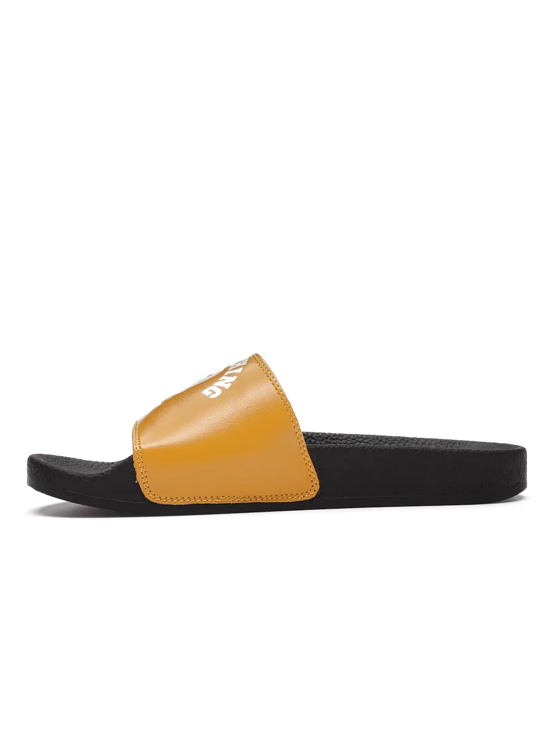 Мужские шлепанцы A Bathing Ape College Slide Sandals BAPE — изображение 3 из 4, черный/желтый