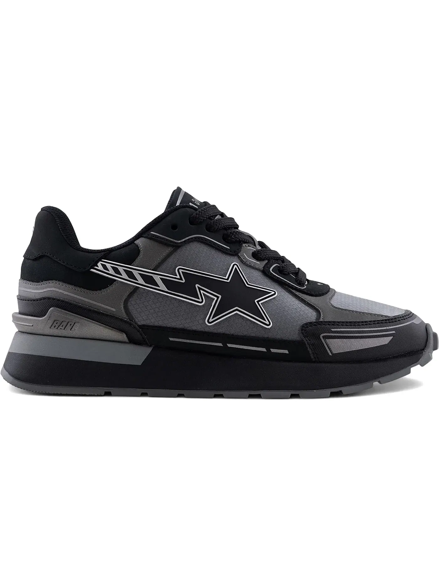 Мужские кроссовки Lifestyle A Bathing Ape Cross Sta BAPE — изображение 1 из 1, черный