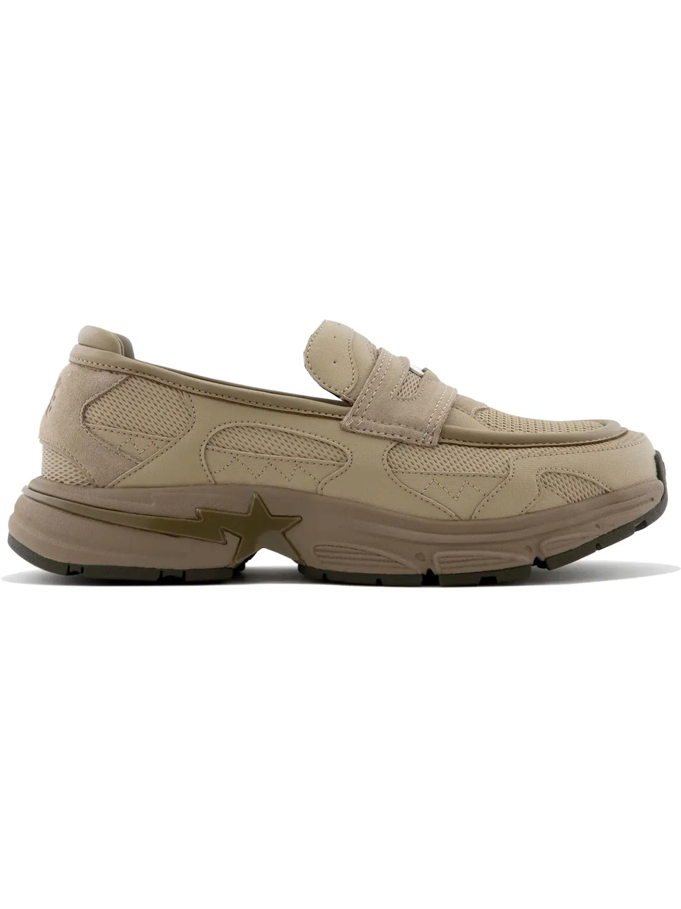 Мужские лоферы A Bathing Ape Loafer Sta #2 BAPE — изображение 1 из 1, бежевый