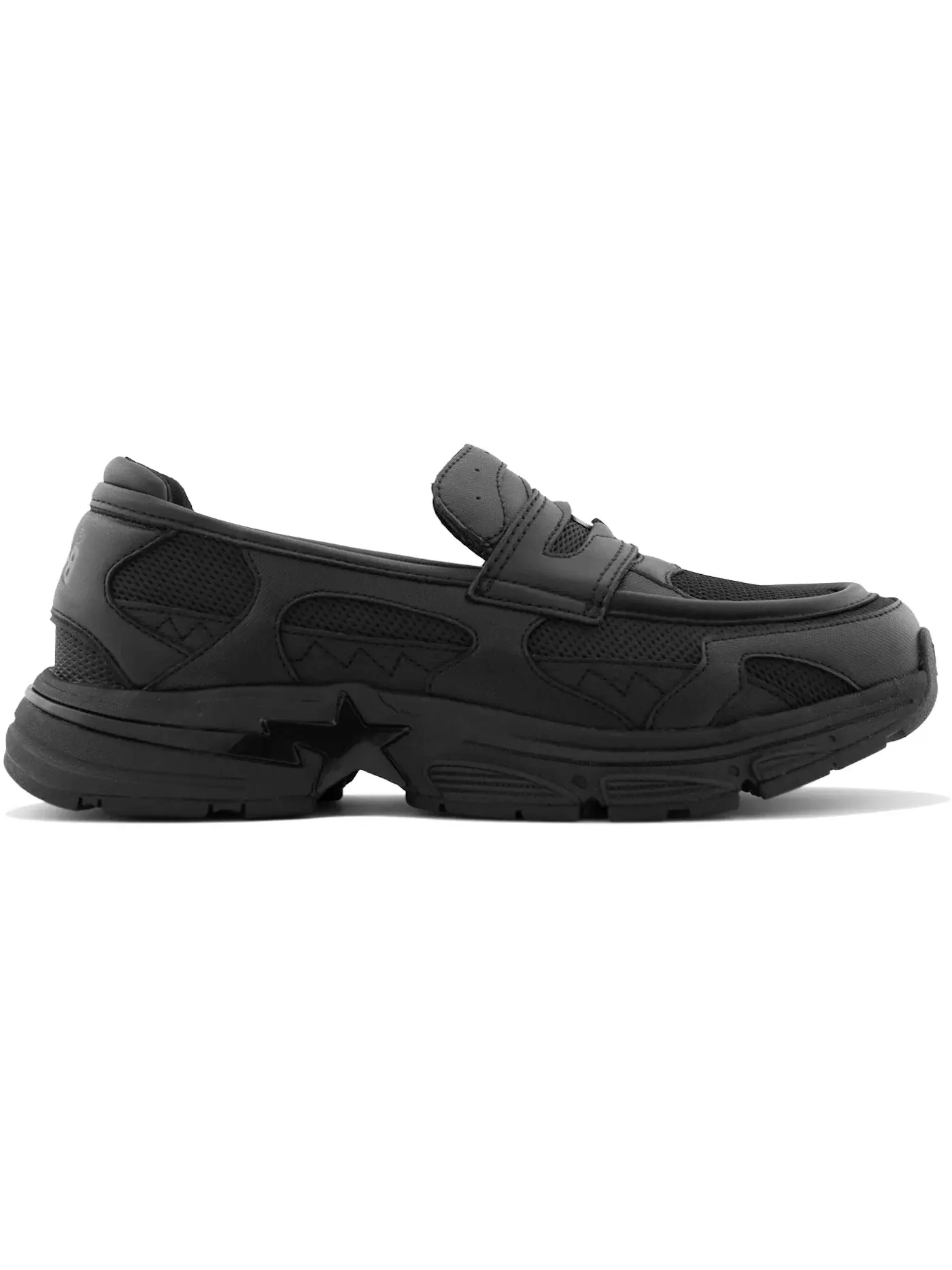 Мужские лоферы с принтом A Bathing Ape Loafer Sta #2 BAPE — изображение 1 из 1, черный