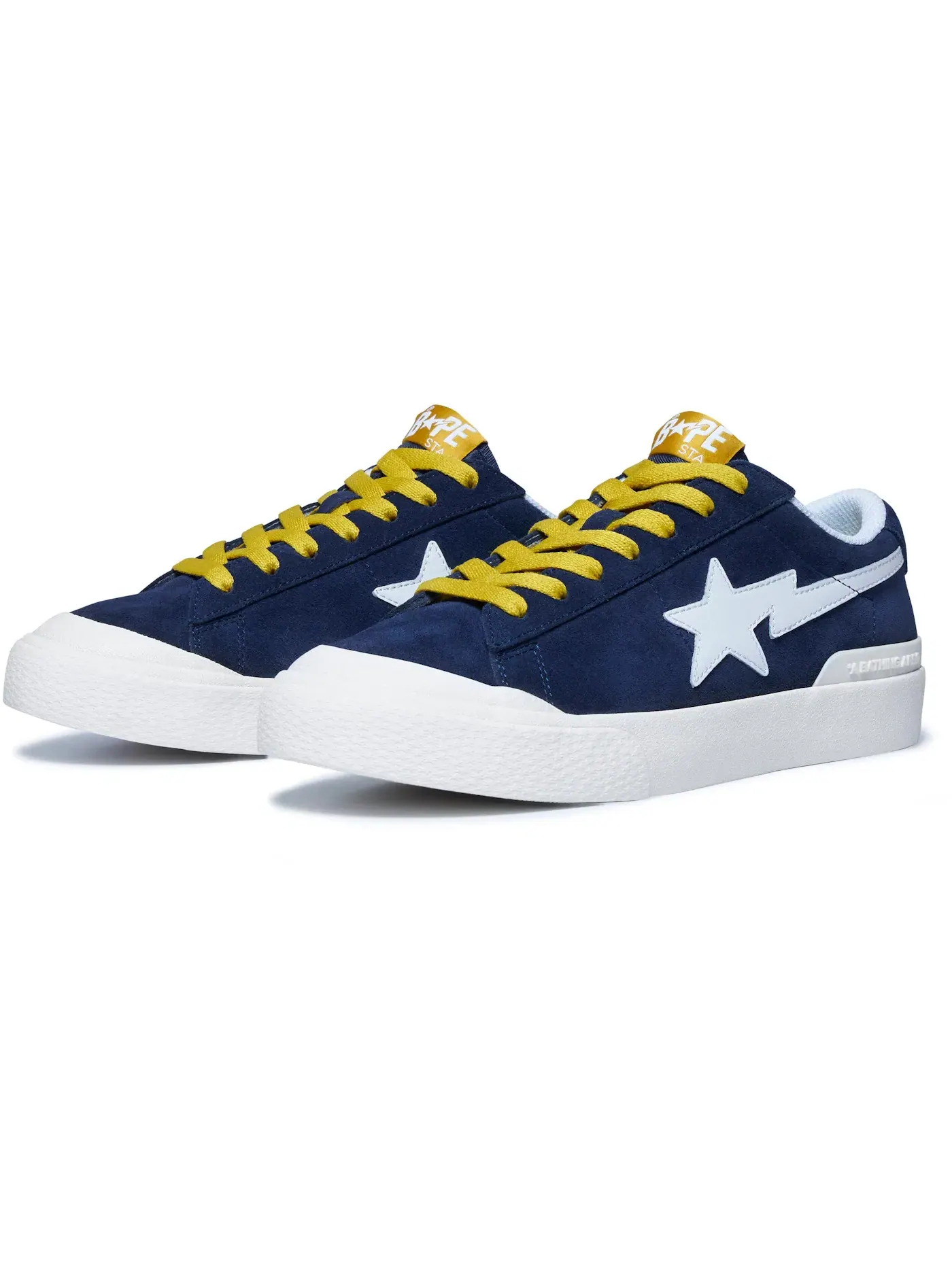 Мужские кроссовки Lifestyle A Bathing Ape Mad Sta BAPE — изображение 1 из 1, синий/желтый/белый