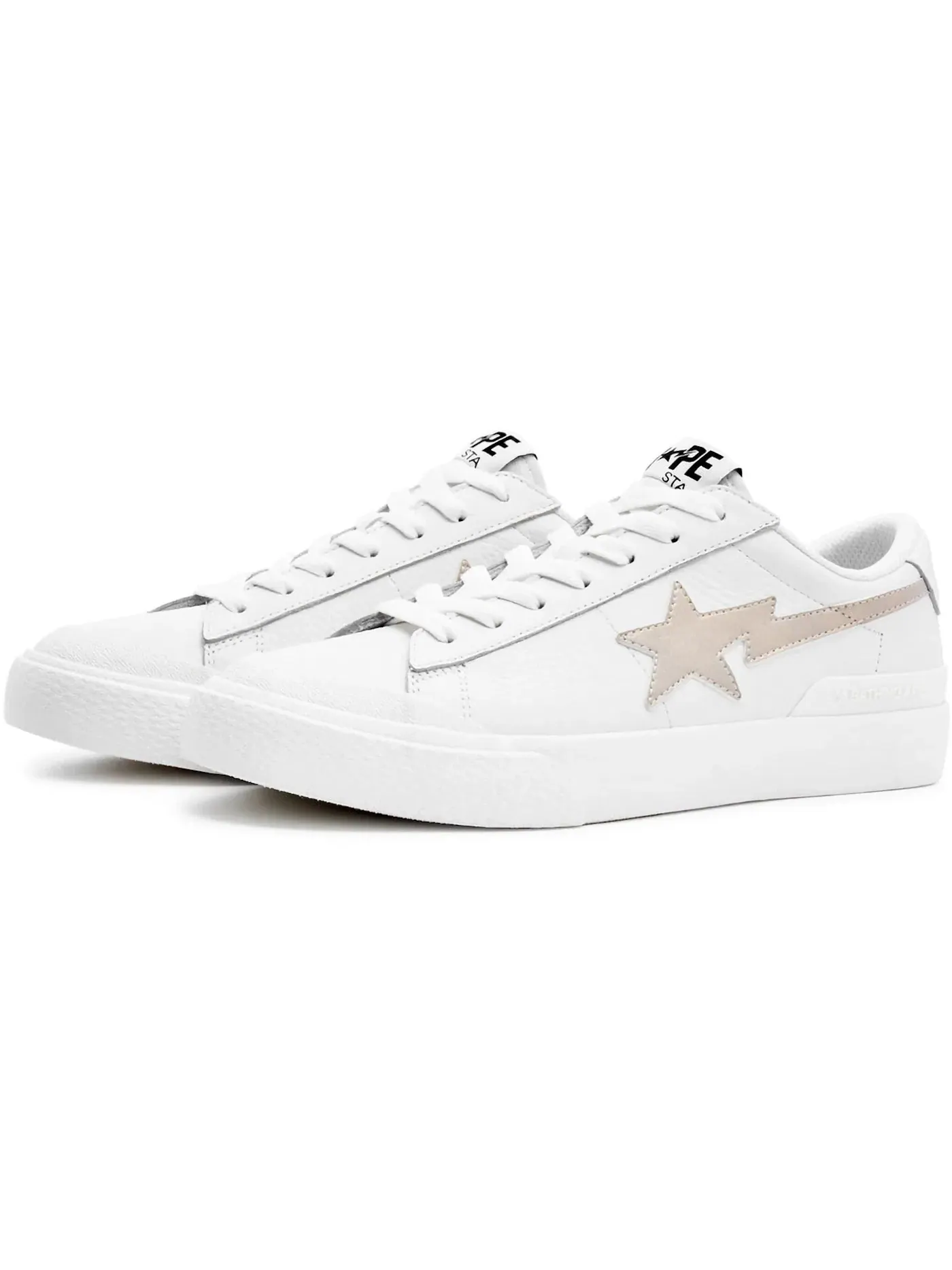 Мужские кроссовки Lifestyle A Bathing Ape Mad Sta BAPE — изображение 2 из 3, белый/золотистый