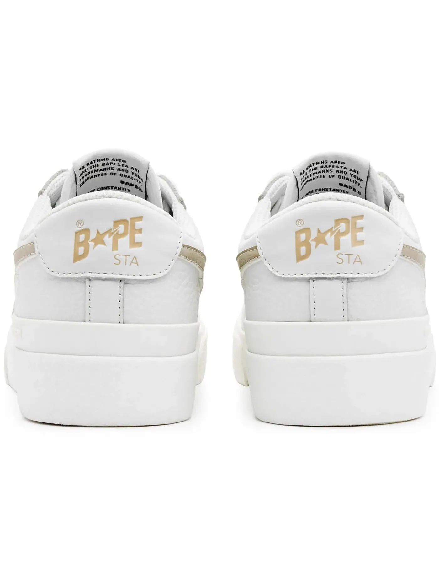 Мужские кроссовки Lifestyle A Bathing Ape Mad Sta BAPE — изображение 3 из 3, белый/золотистый