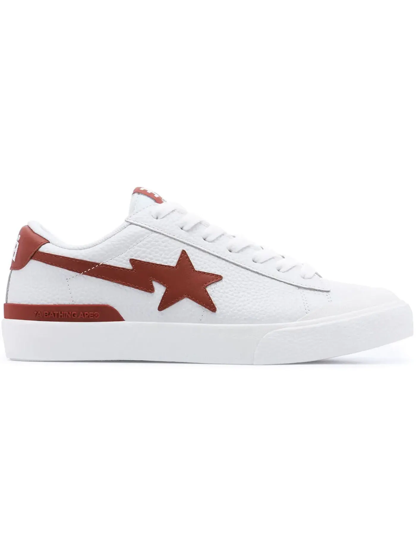 Мужские кроссовки Lifestyle A Bathing Ape Mad Sta BAPE — изображение 1 из 1, белый/красный