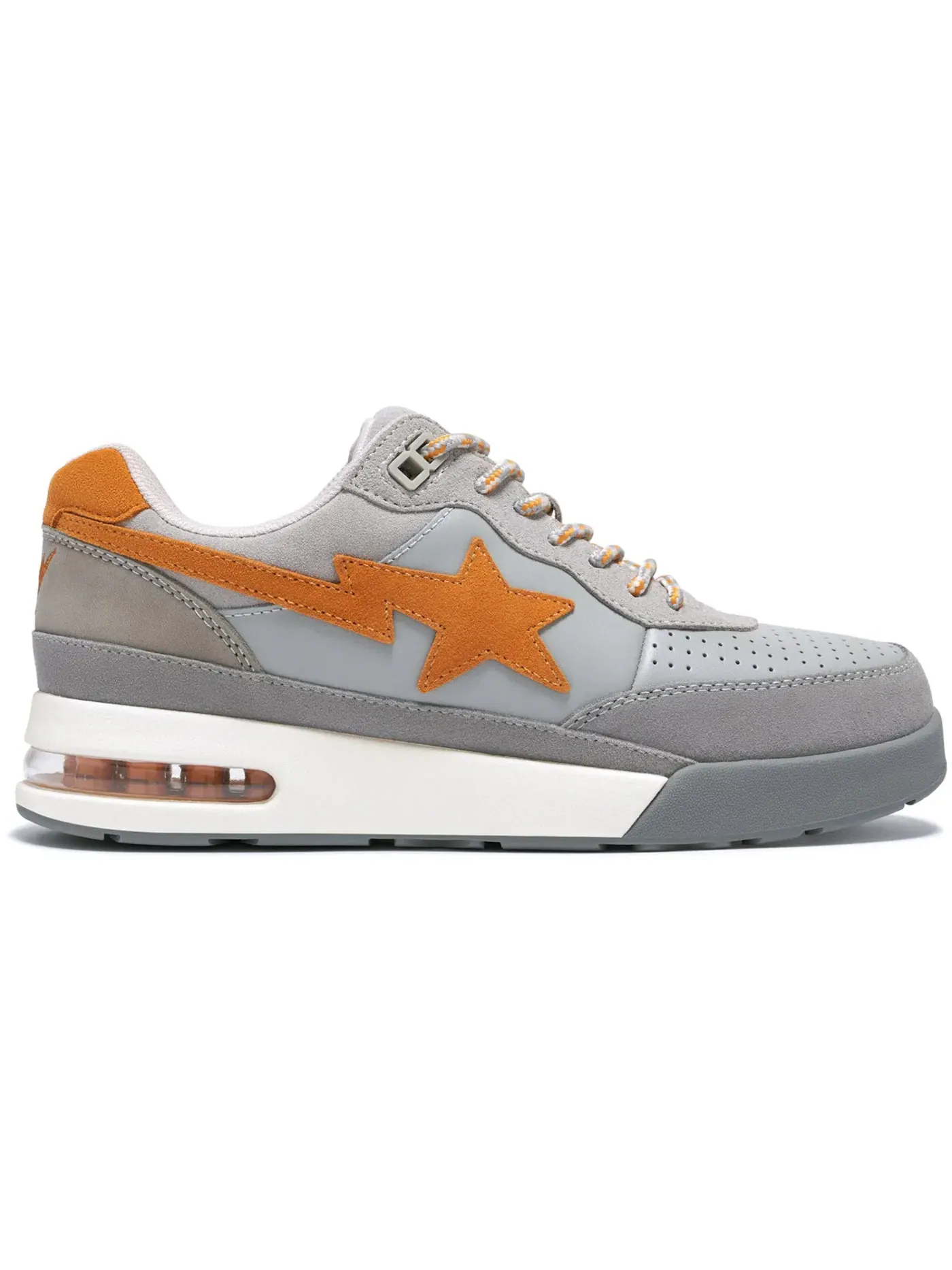Мужские кроссовки Lifestyle A Bathing Ape Road Sta BAPE — изображение 1 из 1, серый оранжевый