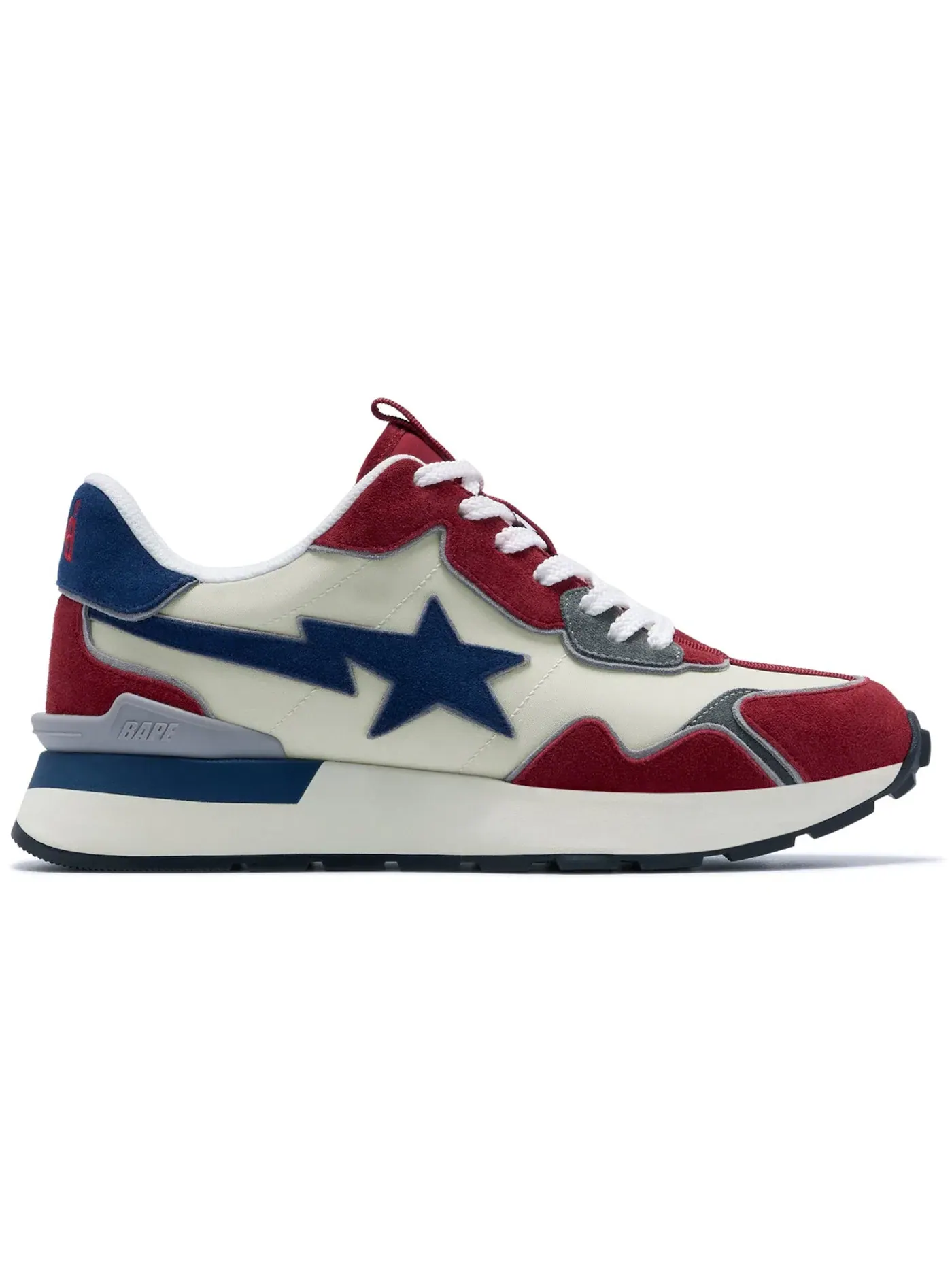Мужские кроссовки Lifestyle A Bathing Ape Road Sta Express BAPE — изображение 1 из 1, красный/мульти