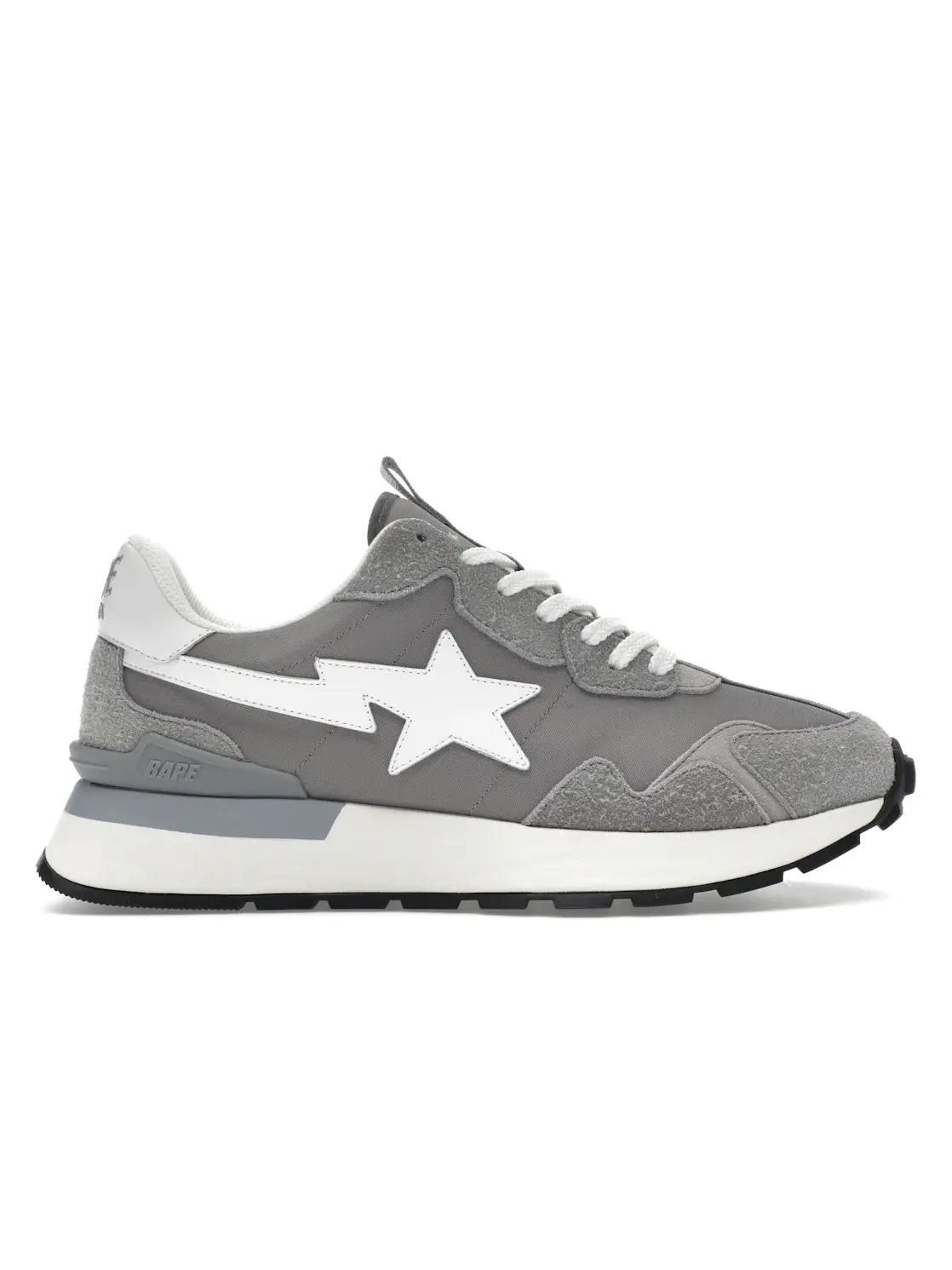 Мужские кеды Lifestyle A Bathing Ape Roadsta Express BAPE — изображение 1 из 4, серый белый