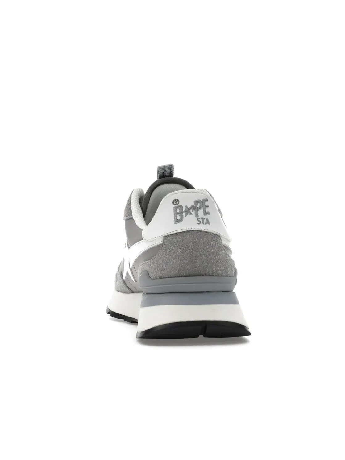 Мужские кеды Lifestyle A Bathing Ape Roadsta Express BAPE — изображение 4 из 4, серый белый