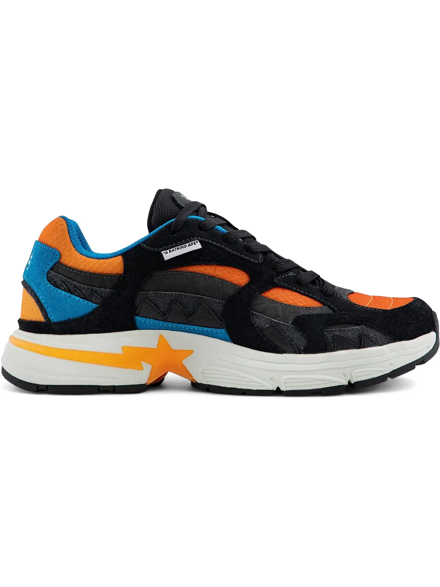 Мужские кроссовки Lifestyle A Bathing Ape Shark Sta BAPE — изображение 1 из 1, черный