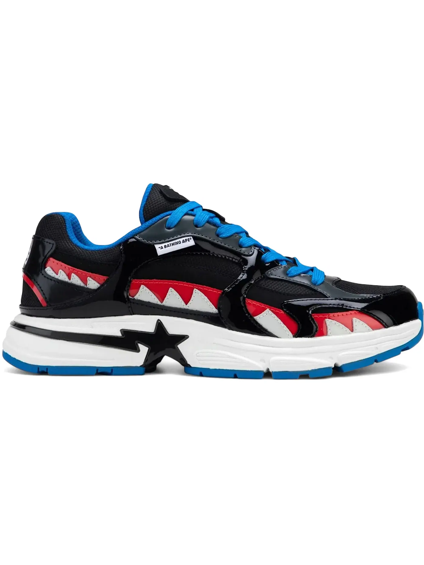 Мужские кроссовки Lifestyle A Bathing Ape Shark Sta BAPE — изображение 1 из 1, черный