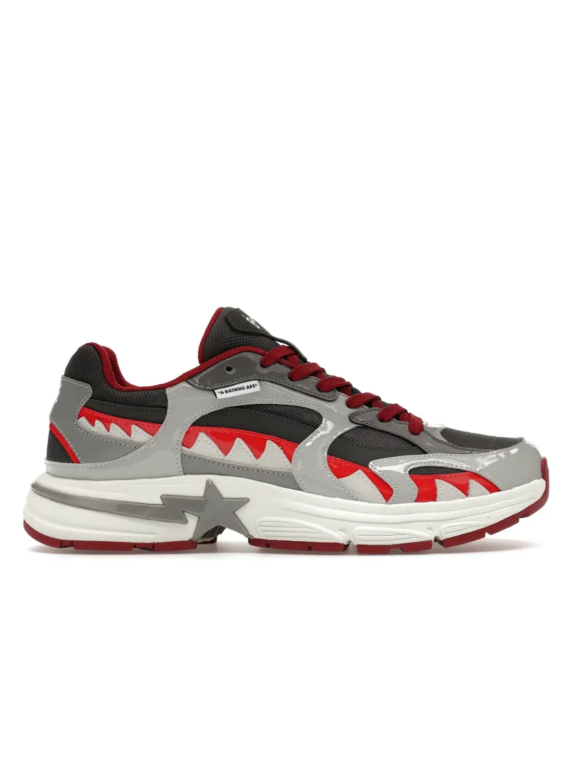 Мужские кроссовки Lifestyle A Bathing Ape Shark Sta BAPE — изображение 1 из 4, серый