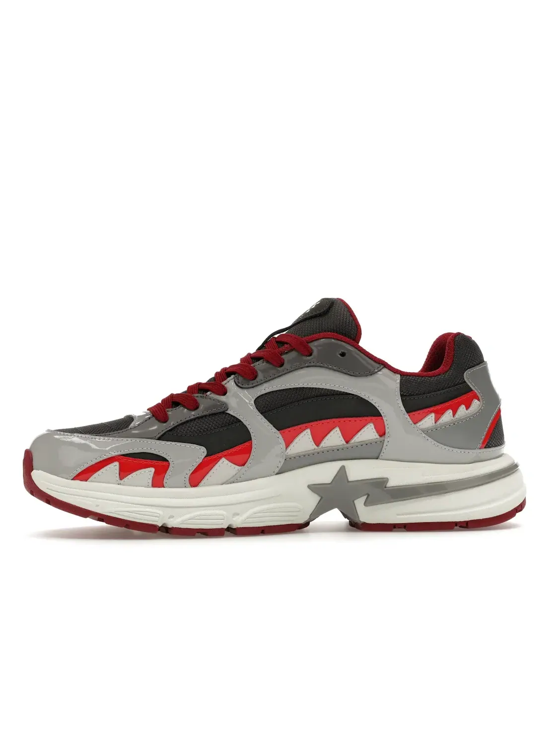 Мужские кроссовки Lifestyle A Bathing Ape Shark Sta BAPE — изображение 3 из 4, серый