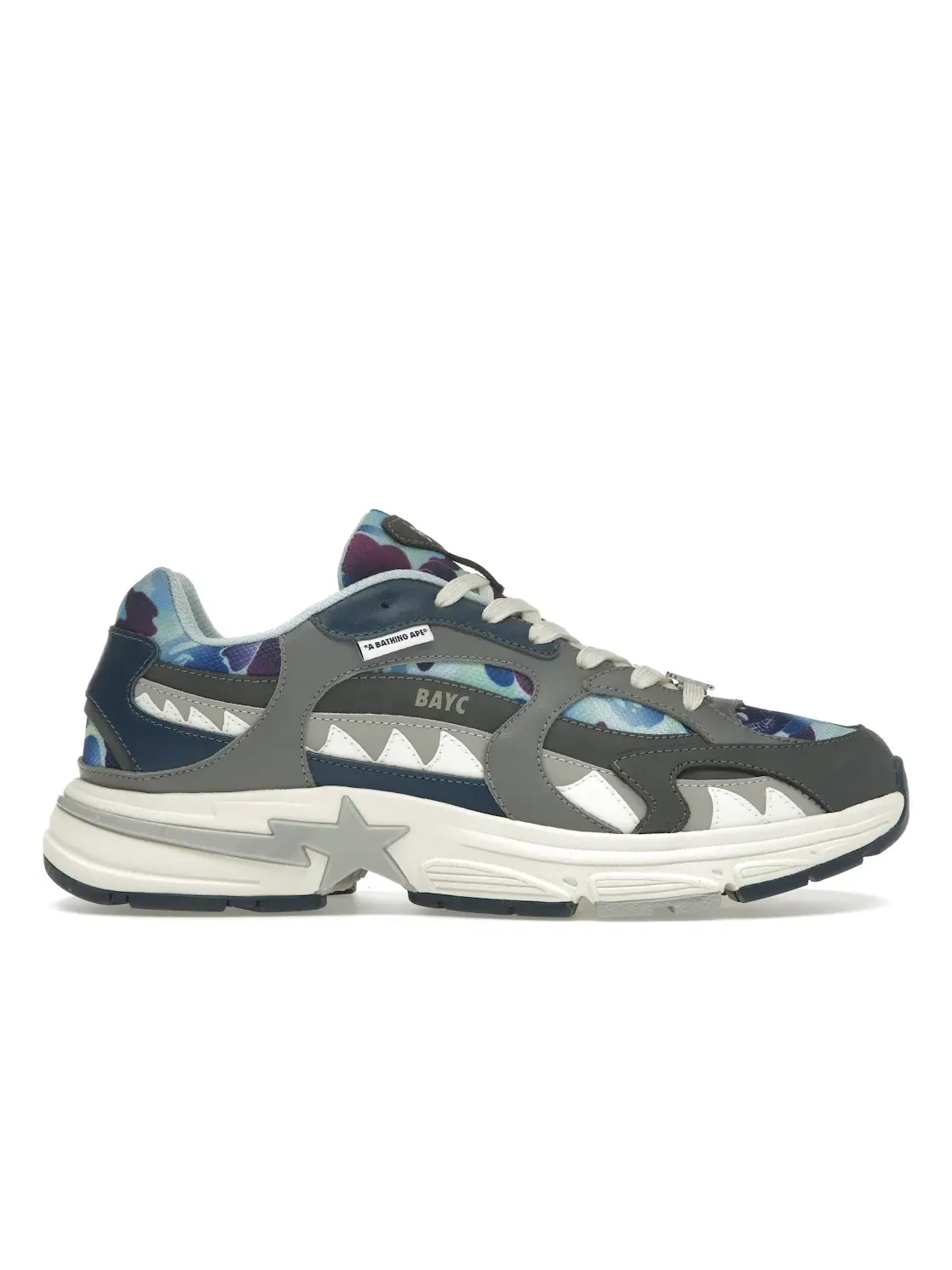 Мужские кроссовки Lifestyle A Bathing Ape Shark Sta BAPE — изображение 1 из 4, синий