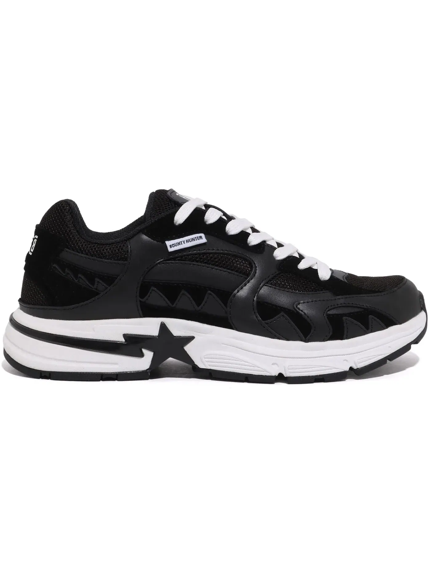 Мужские кроссовки Lifestyle A Bathing Ape Shark Sta BAPE — изображение 1 из 1, черный/белый