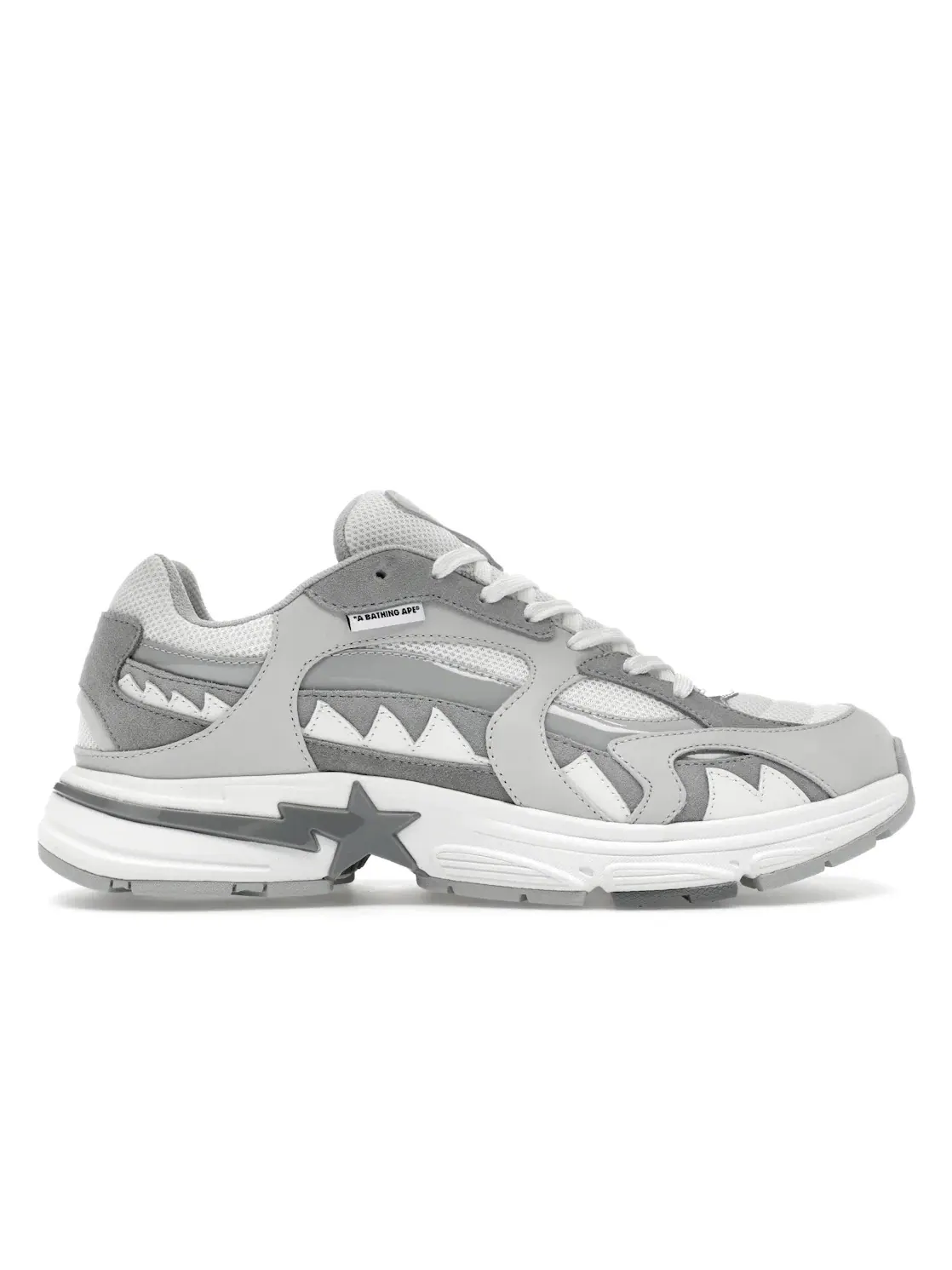 Мужские кроссовки Lifestyle A Bathing Ape Shark Sta BAPE — изображение 1 из 4, белый