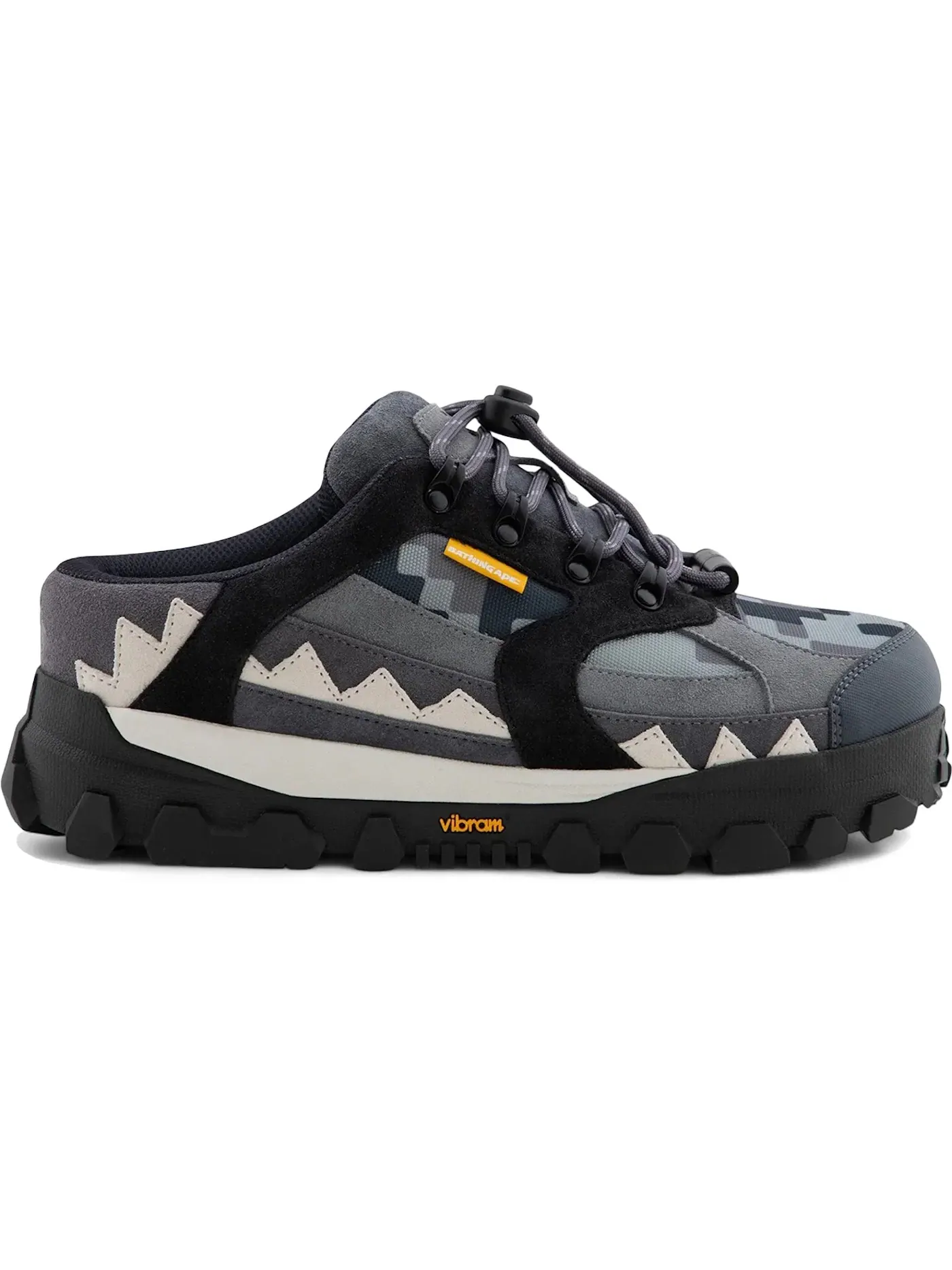 Мужские сабо A Bathing Ape Show Clog Sta BAPE — изображение 1 из 1, серый