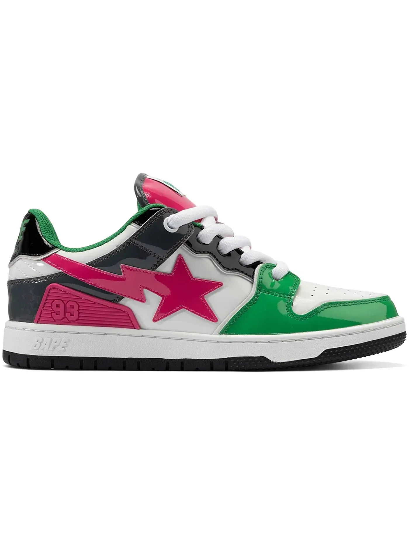 Мужские кроссовки Lifestyle A Bathing Ape Sk8 Sta BAPE — изображение 1 из 1, зеленый мульти