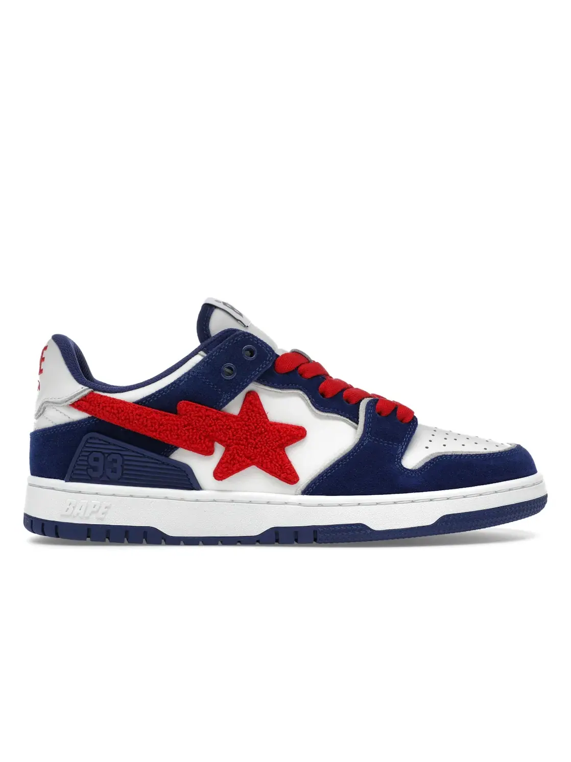 Мужские кроссовки Lifestyle A Bathing Ape Sk8 Sta BAPE — изображение 1 из 4, синий/красный