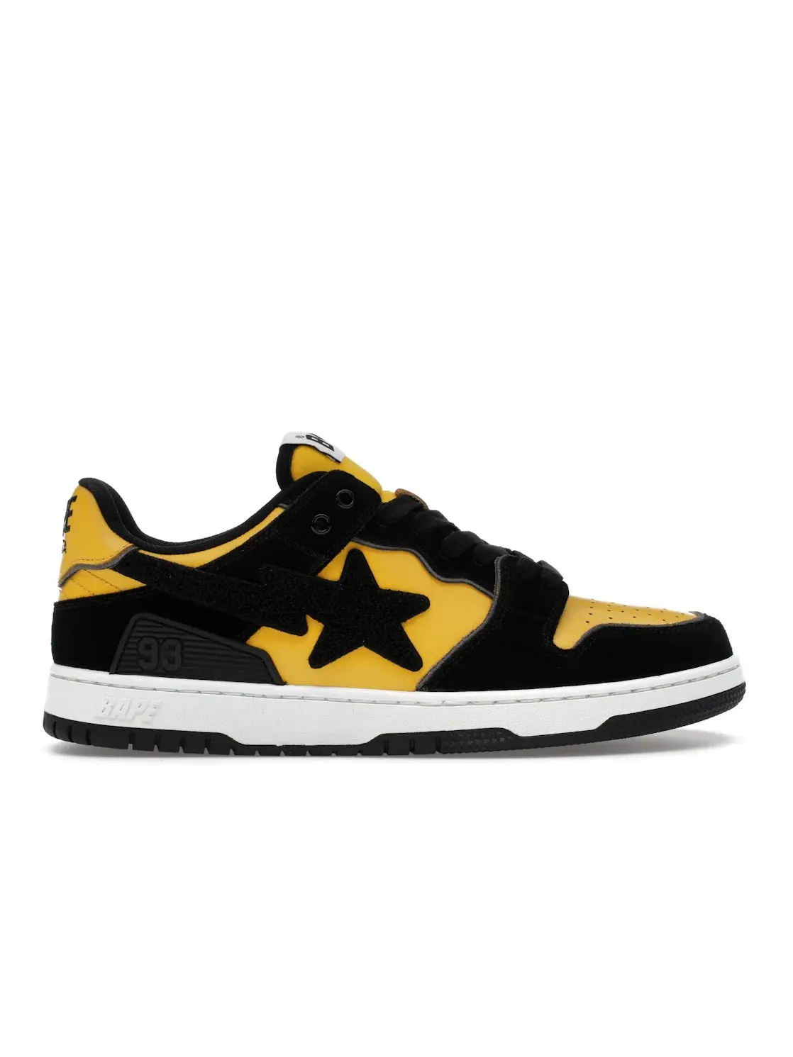 Мужские кроссовки с принтом A Bathing Ape Sk8 Sta BAPE — изображение 1 из 4, желтый/черный