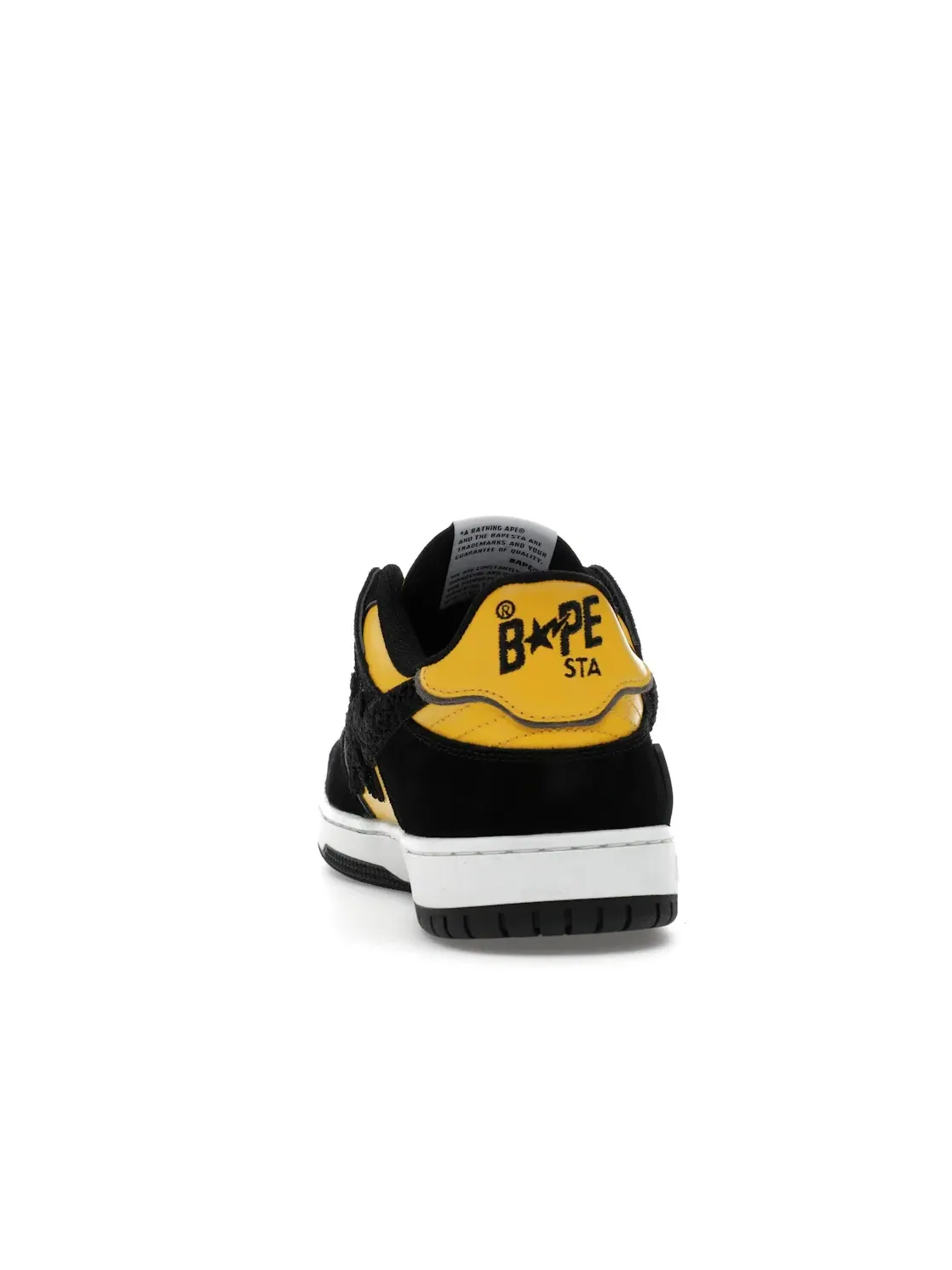 Мужские кроссовки с принтом A Bathing Ape Sk8 Sta BAPE — изображение 4 из 4, желтый/черный