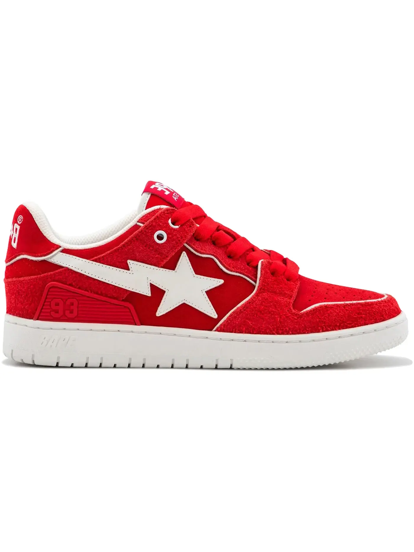 Мужские кроссовки Lifestyle A Bathing Ape Sk8 Sta BAPE — изображение 1 из 1, красный